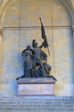 residenz ve odeonsplatz Münih'te sahne