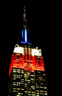 empire state binasının aydınlatma