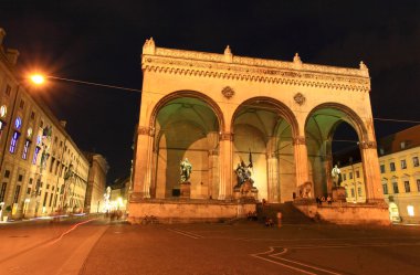 residenz ve odeonsplatz Münih'te sahne