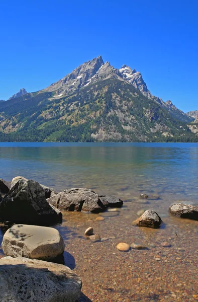 Jenny gölde grand teton Milli Parkı — Stok fotoğraf