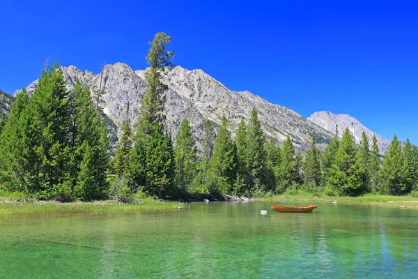 Jezioro Jenny w Parku Narodowym Grand Teton — Zdjęcie stockowe