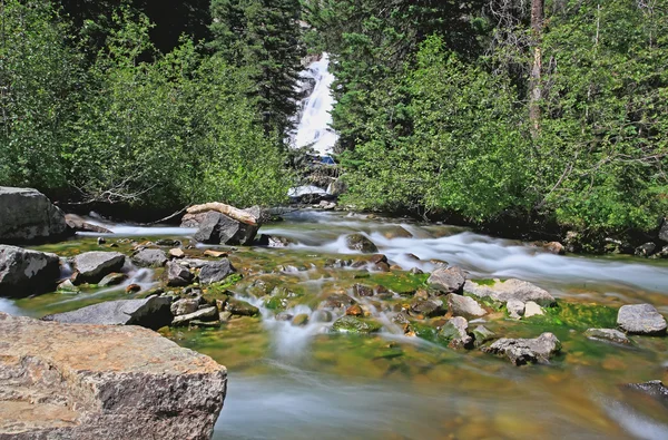 Skryté vodopády v národním parku grand teton — Stock fotografie