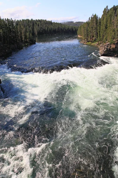 El río Yellowstone cerca de Upper Falls — Foto de Stock