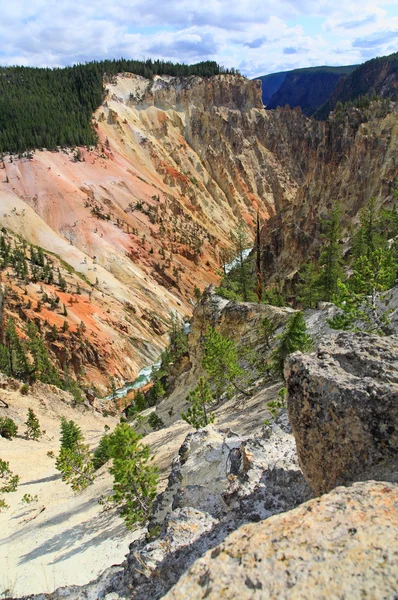 Die grandiose Schlucht des Yellowstone — Stockfoto