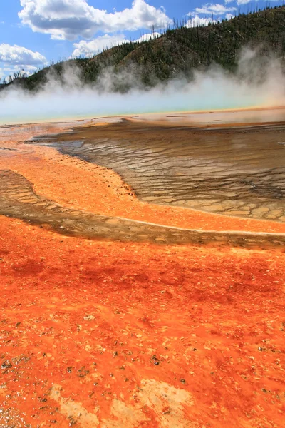 Midway Geyser Basin in Yellowstone — Stock Photo, Image