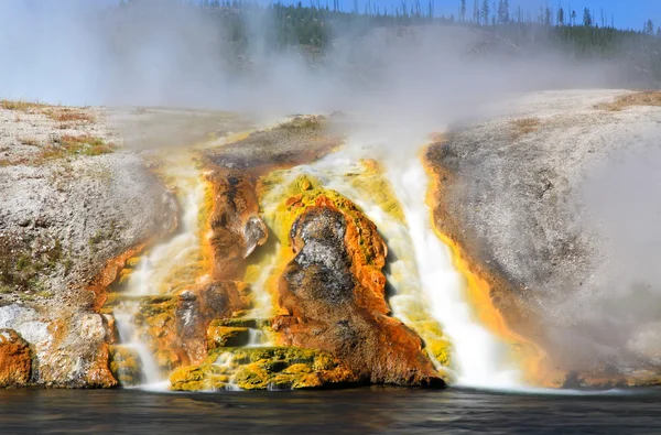 Midway Geyser Basin in Yellowstone — Stock Photo, Image