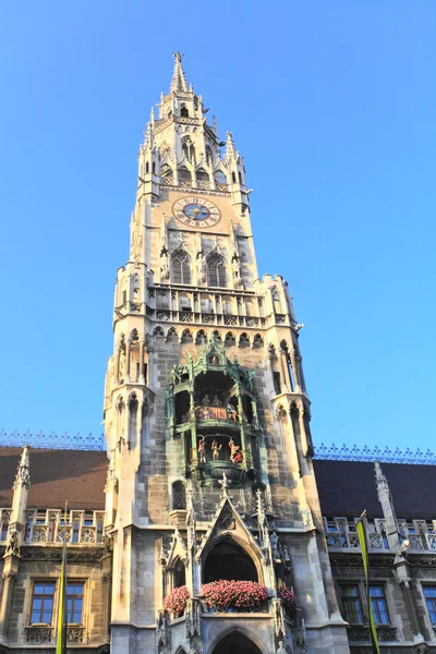 The town hall in the Marienplatz — Stock Photo, Image