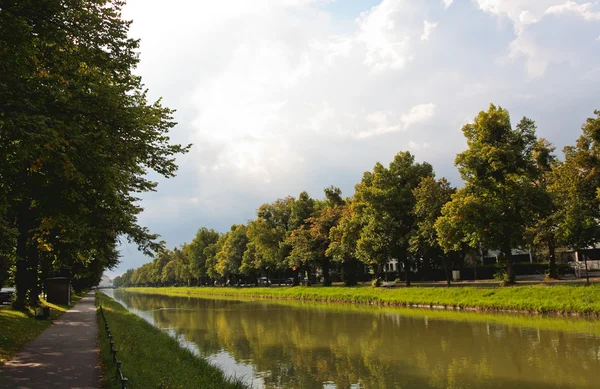 A paisagem no palácio de Nymphenburg — Fotografia de Stock