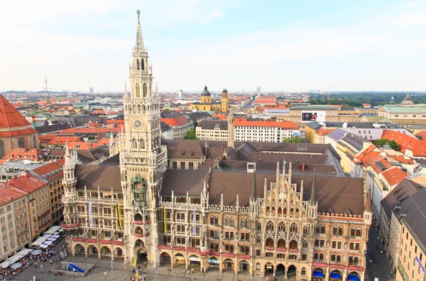 The aerial view of Munich city center — Stock Photo, Image