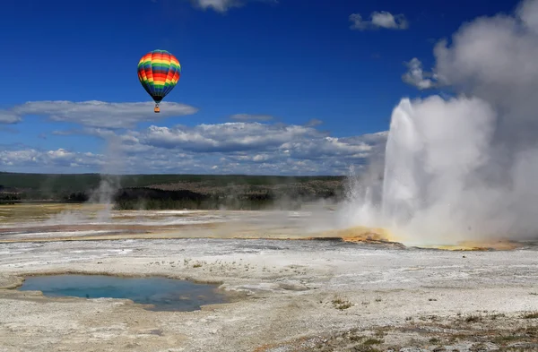 The scenery of Lower Geyser Basin — Stock Photo, Image