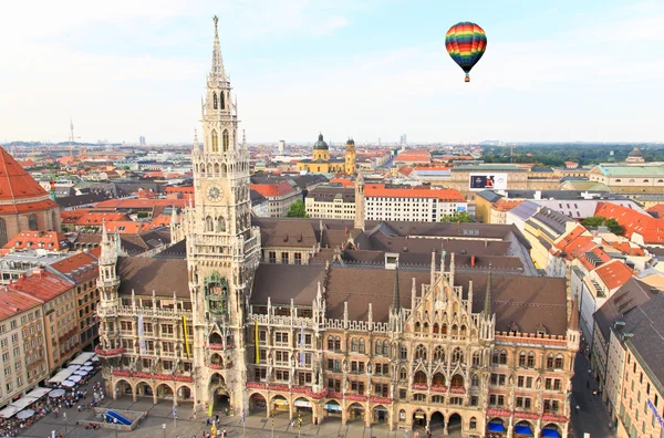 Vue aérienne du centre-ville de Munich — Photo