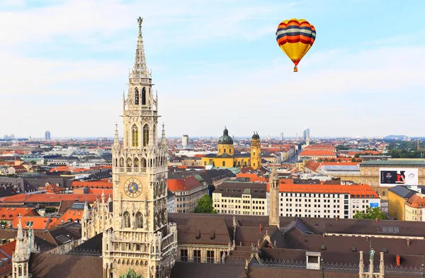 The aerial view of Munich city center — Stock Photo, Image