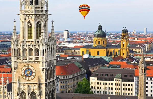 The aerial view of Munich city center — Stock Photo, Image