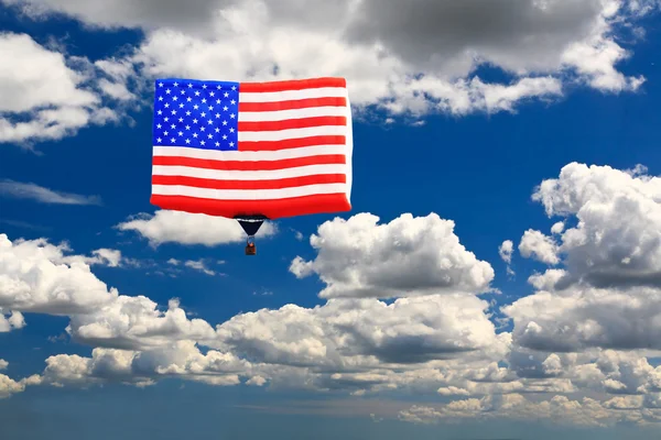 An American flag hot-air balloon — Stock Photo, Image