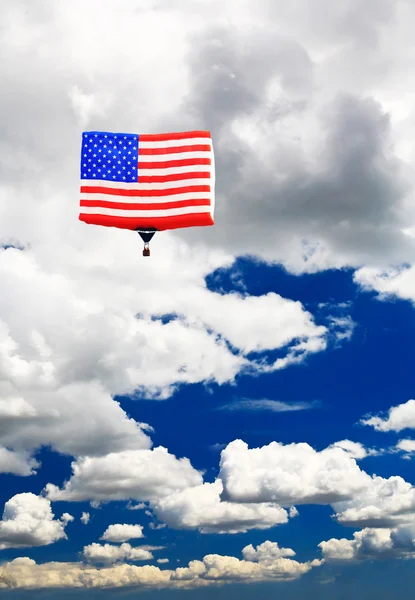 An American flag hot-air balloon — Stock Photo, Image