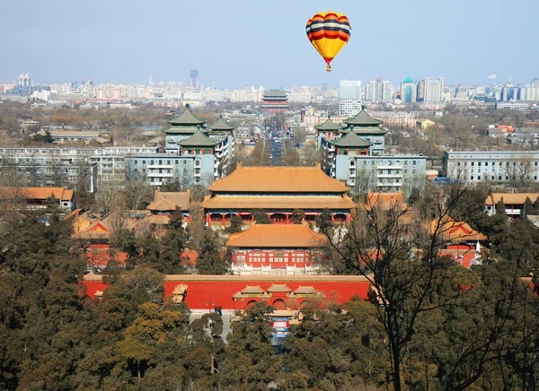 La vista aerea della città di Pechino — Foto Stock