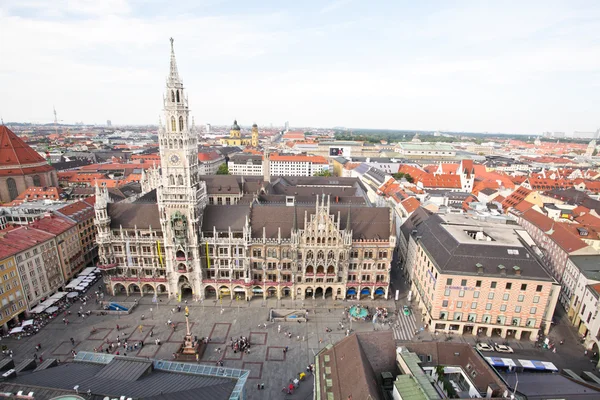 Vue aérienne du centre-ville de Munich — Photo