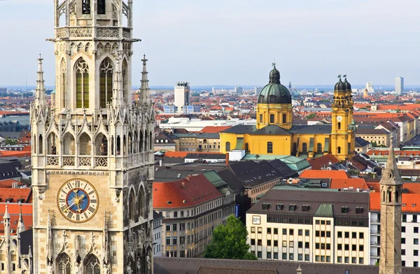 Vue aérienne du centre-ville de Munich — Photo