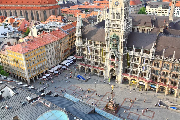 Vue aérienne du centre-ville de Munich — Photo