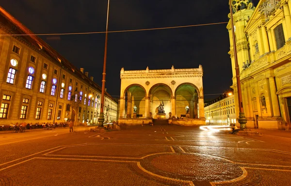 A paisagem no Residenz e Odeonsplatz em Munique — Fotografia de Stock