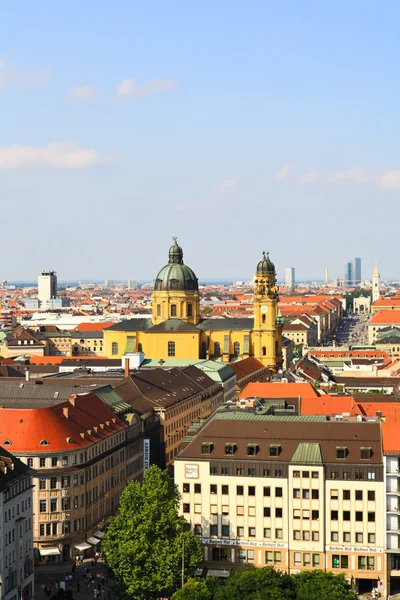 The aerial view of Munich city center — Stock Photo, Image