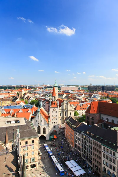 Flygfoto över München city center — Stockfoto