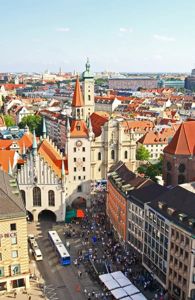 Flygfoto över München city center — Stockfoto