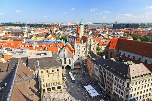 Die Luftaufnahme der Münchner Innenstadt — Stockfoto