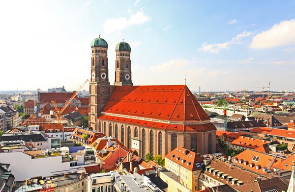 Pemandangan udara dari pusat kota Munich — Stok Foto