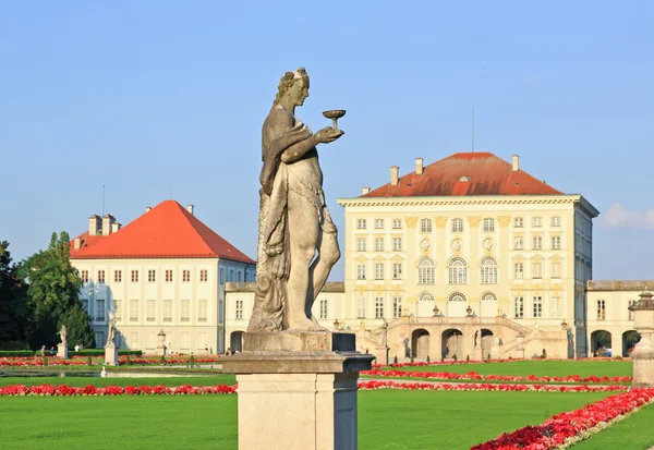 The royal garden at the Nymphenburg Palace — Stock Photo, Image