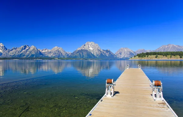 Jackson jezero v grand teton — Stock fotografie