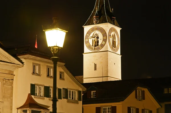 St. Peter's Church tower in Zurich — Stock Photo, Image