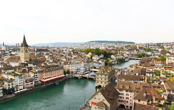 The aerial view of Zurich cityscape — Stock Photo, Image
