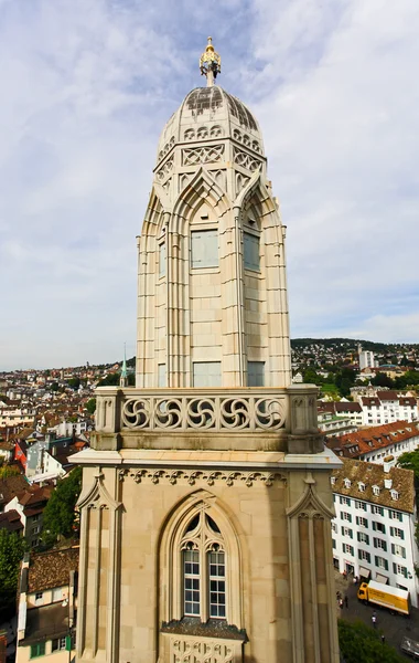 La vista aérea del paisaje urbano de Zurich —  Fotos de Stock