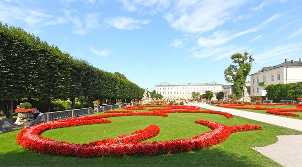 Palácio e jardim Mirabell em Salzburgo — Fotografia de Stock