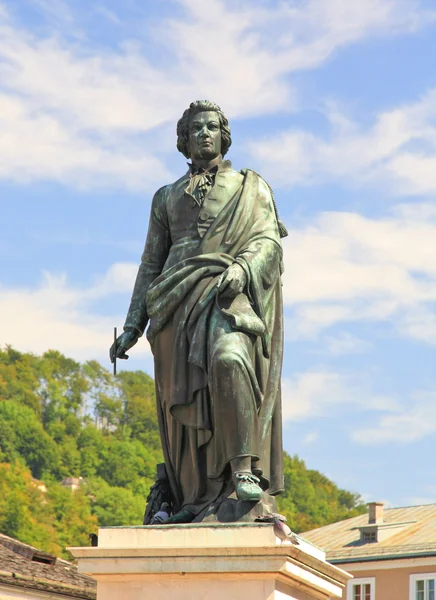 The statue of Mozart in Salzburg, Austria — Stock Photo, Image