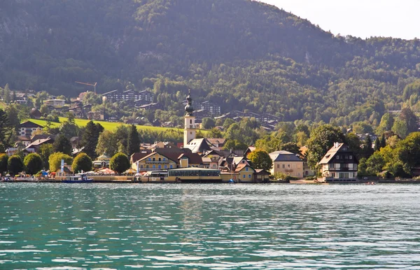 La belle campagne autour du lac Wolfgang — Photo