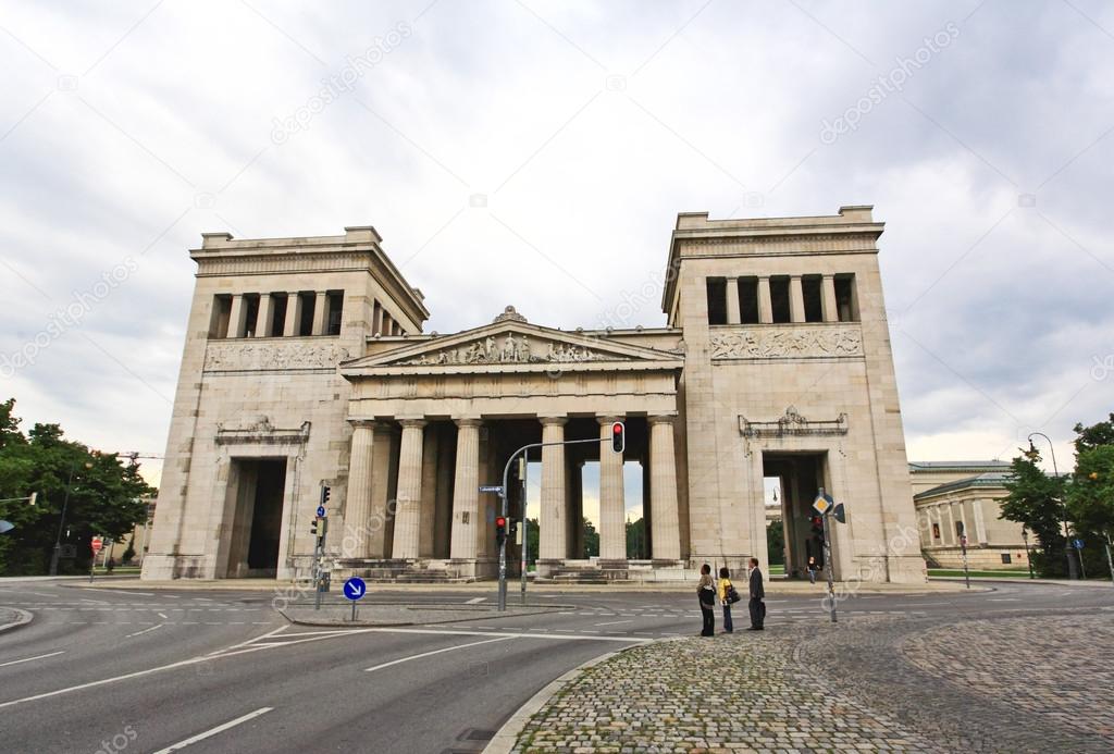 The majestic Konigsplatz square and museums in Munich