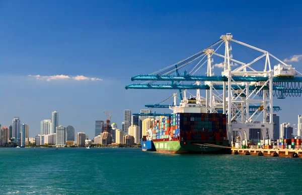 El puerto de Miami — Foto de Stock