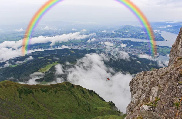 A vista aérea do topo de Pilatus — Fotografia de Stock