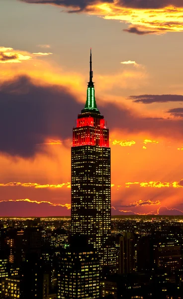 L'Empire State Building e Manhattan Midtown Skyline — Foto Stock