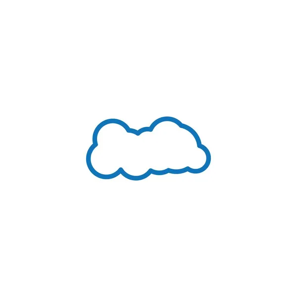 Nube Ilustración Logo Vector Plano Diseño — Archivo Imágenes Vectoriales