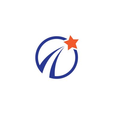 Yıldız Logosu illüstrasyon vektör tasarımı 