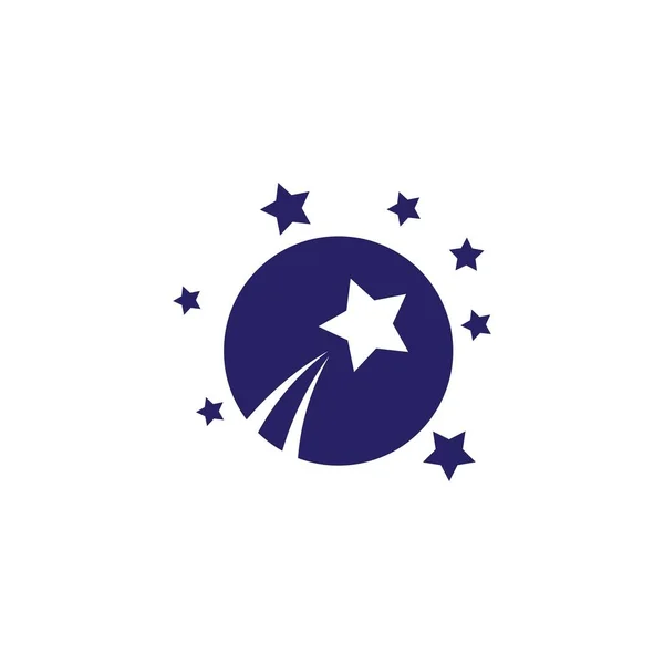 Yıldız Logosu Illüstrasyon Vektör Tasarımı — Stok Vektör