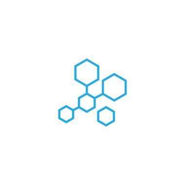 Molekül simgesi illüstrasyon vektör tasarımı