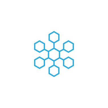 Molekül simgesi illüstrasyon vektör tasarımı