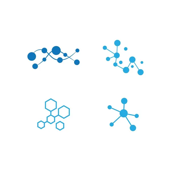 Návrh Vektoru Ilustrace Ikon Molekuly — Stockový vektor