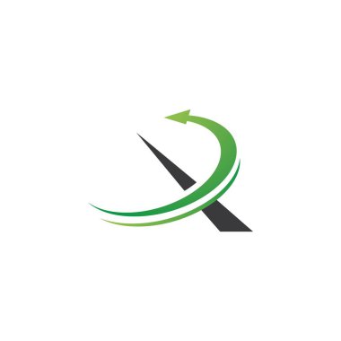 X harfi logo şablon vektör tasarımı