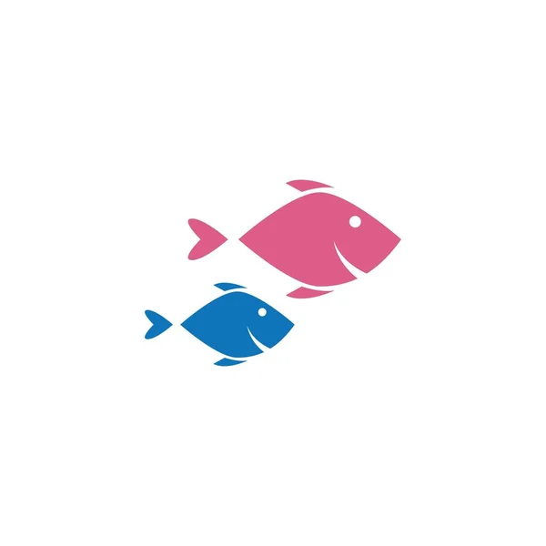 Modèle Vectoriel Logo Ilustration Poisson — Image vectorielle