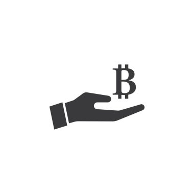 Para birimi el ve para simgesi düz tasarım